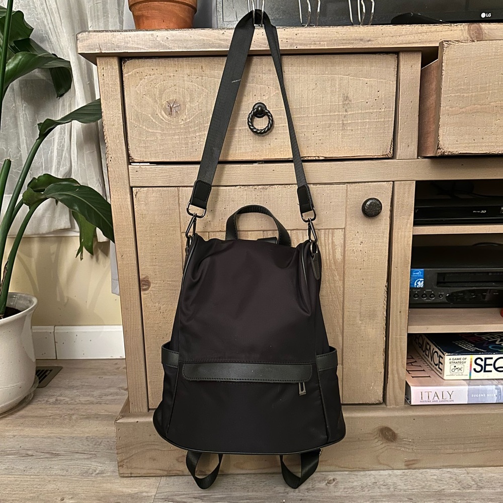 Small Travel backpack, laptop bag, black